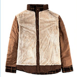 Plaid Flare Fleece Shirt Jacket