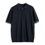 Classic Zippered Polo Shirt