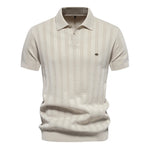 Men's Vintage Ribbed Polo Shirt