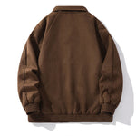 Streetwear Faux Suede Jacket for Men