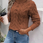 MAIKA™ - Cable Knit Turtleneck Sweater