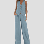 Vest & Pants Cotton Leisure Suit