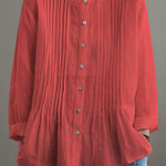 Harrington Blouse with Easy, Relaxed Fit