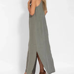 Zeagoo Women's Casual Loose Sleeveless Spaghetti Side Split Maxi Dress