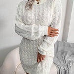 Zeagoo Women's Casual Twist Woven Sweater Dress