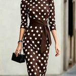 Ruby Turner | Polka Dot Midi Dress For Women