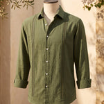 Enzo Linen Guayabera Shirt