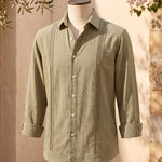 Enzo Linen Guayabera Shirt