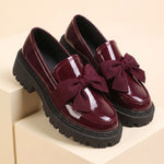 Eugenia Patent Bow Loafers