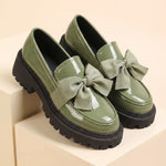 Eugenia Patent Bow Loafers