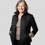 Diana - Casual Quilted Jacket with Turned-Down Collar