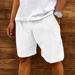 Ribbed Corduroy Drawstring Shorts