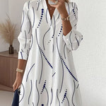 Wavy Collar Dress Shirt