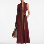 Georgina Wright | Sleeveless Maxi Dress with Contrast Trim For Women
