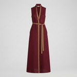 Georgina Wright | Sleeveless Maxi Dress with Contrast Trim For Women