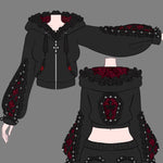 Goth Vampire Track Hoodie