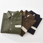 Corvier Ribbed Corduroy Texture Shirt