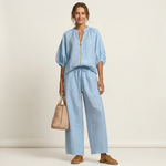 Marlowe | Zipper-Front Puff Sleeve Set