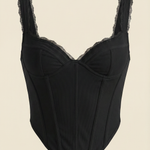 Luxurious Freya Top with Lace Details