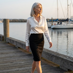 Rose | Draped Satin Blouse