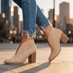Carina V-Cut Ankle Boots