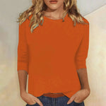Rosemary | The Three-Quarter Sleeve Crew Neck Top