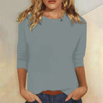 Rosemary | The Three-Quarter Sleeve Crew Neck Top
