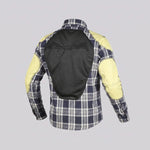 EKON Plaid Protective Biker Shirt