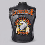 EKON Eagle Patch Biker Vest