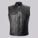 EKON Eagle Patch Biker Vest