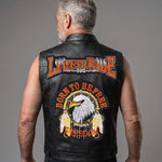 EKON Eagle Patch Biker Vest