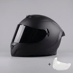 EKON Racing Full-Face Helmet with Dual Visors