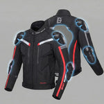 EKON Men’s Reinforced Waterproof Motorcycle Jacket
