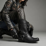 EKON Women's Western Moto Mid-Calf Boots