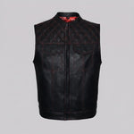 EKON Redline Leather Moto Vest