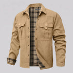 EKON Plaid-Lined Western Jacket