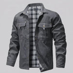 EKON Plaid-Lined Western Jacket