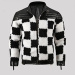 EKON Checkerboard Moto Jacket