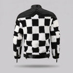 EKON Checkerboard Moto Jacket