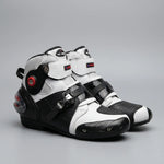 EKON Buckled Reinforced Moto Shoes