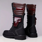 EKON Men’s Tall Lace-Up Moto Boots