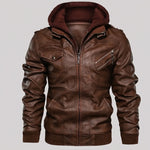 EKON Detachable Hood Moto Jacket