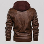 EKON Detachable Hood Moto Jacket