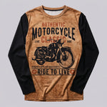 EKON Vintage Moto Long Sleeve Tee