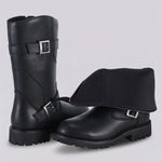 EKON BuckleZip Engineer Moto Boots
