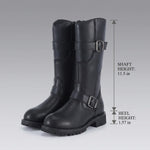 EKON BuckleZip Engineer Moto Boots