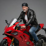 EKON Perforated Biker Skull Cap