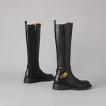 EKON Women’s SaddleLock Leather Riding Boots