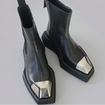 EKON Women’s SilverCap Leather Chelsea Boots