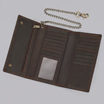 EKON Chain Leather Motorcycle Wallet